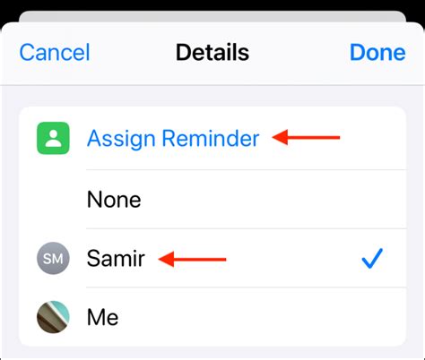 How to Assign a Reminder to Someone Else