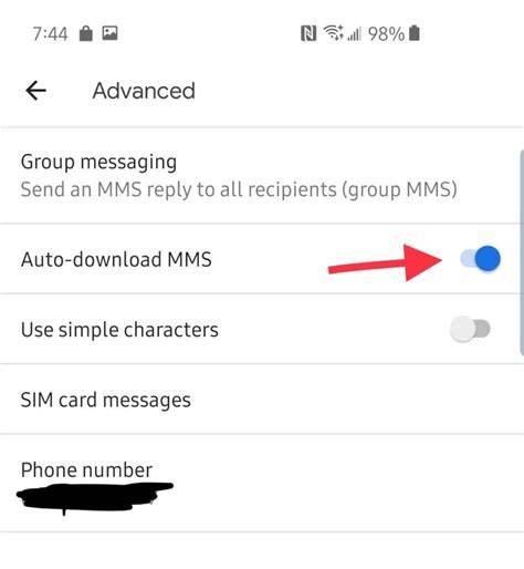 Why MMS works manually but not automatically