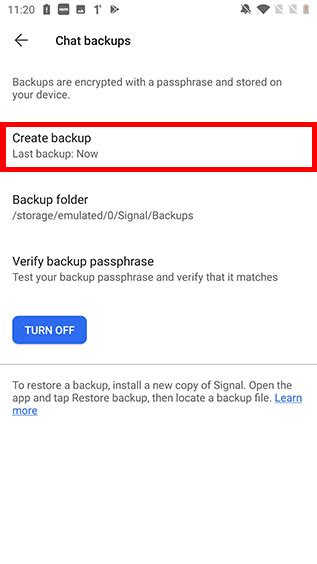 How to Back Up and Restore Signal Chats