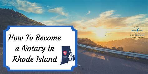 How to Become a Notary in Rhode Island
