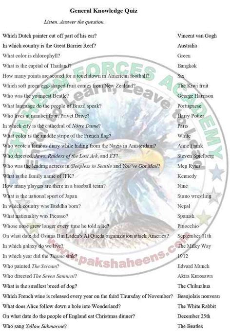 How to Best Use These 100 General Knowledge Questions And Answers