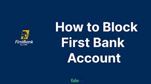 How to Block First Bank USSD Code