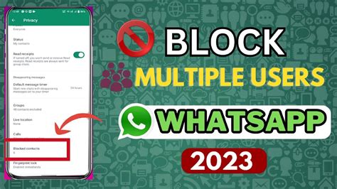 How to Block Multiple Contacts