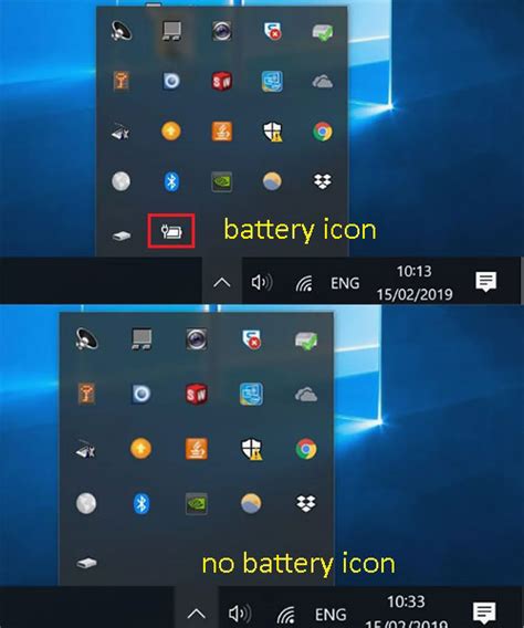 How to Bring Back Battery Icon in the Taskbar on Windows 10