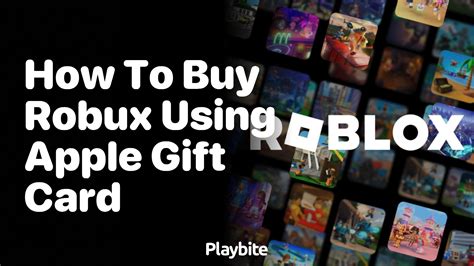 How to Buy Robux with an Apple Gift Card - Playbite