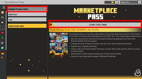How to Buy the Marketplace Pass in Minecraft