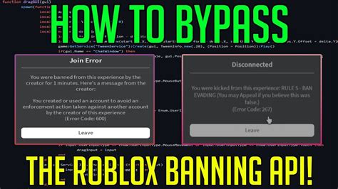How to Bypass a Ban in Roblox
