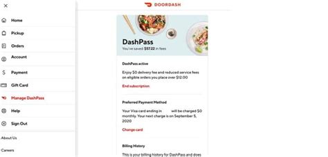 How to Cancel DoorDash Pass on the Website