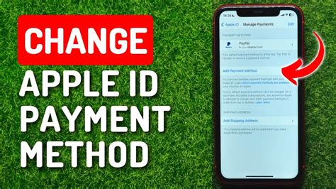 How to Change Apple ID Payment Method Using Apple ID Website