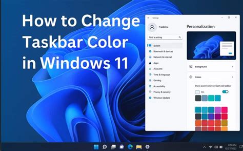 How to Change the Taskbar Color on Windows 11