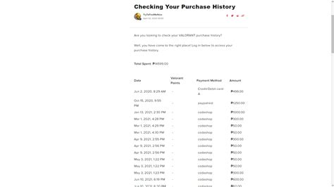 How to Check Valorant Purchase History