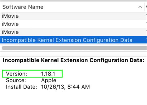How to Check Your Incompatible Kernel Extension Configuration Data Version