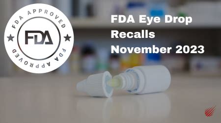 How to Check the Fda Eye Drop Recall List