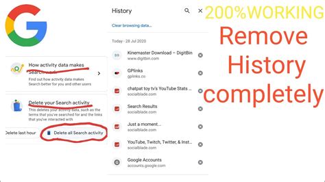 How to Clear Google Search History Completely