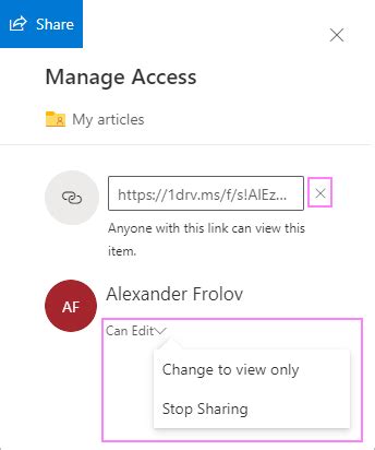 How to Completely Stop Sharing Any Document