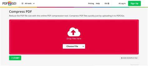 How to Compress a PDF Using PDF2Go