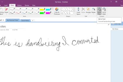 How to Convert Handwriting into Text in OneNote on Windows 10