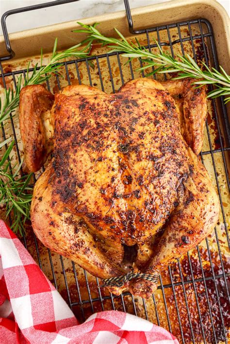 Juicy roasted chicken