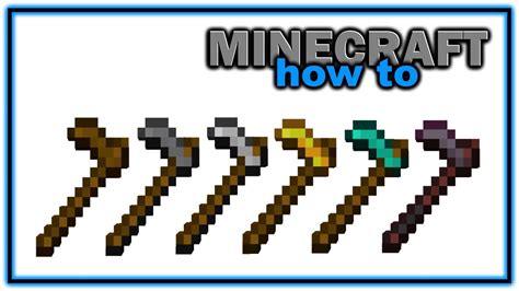 How to Craft All Types of Hoe in Minecraft