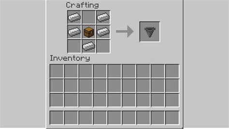 How to Craft a Hopper in Minecraft
