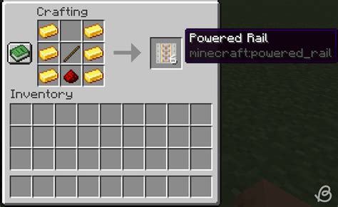How to Craft a Powered Rail in Minecraft