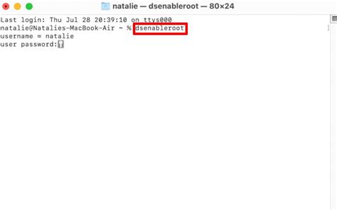 How to Create Root User Password on Mac using Terminal