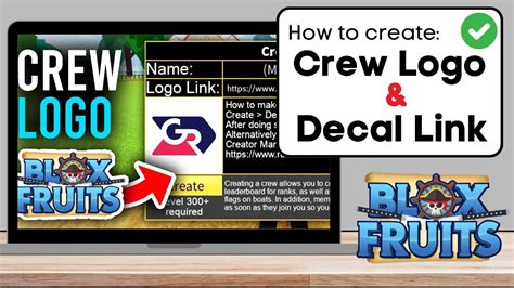 How to Create a Crew Logo in Blox Fruits (Get Decal Link) - 2023 