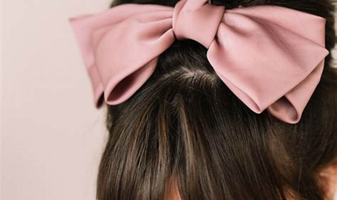 How to Create a Hairstyle with a Bow in Medium-Length Hair