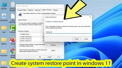 How to Create a System Restore Point in Windows 11