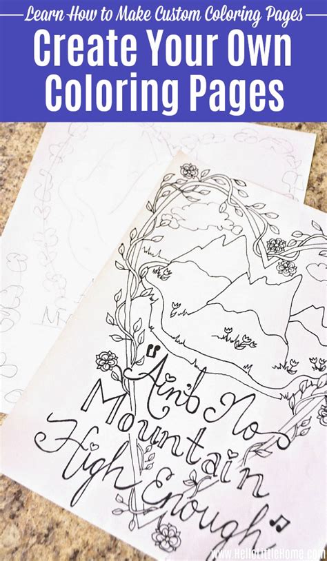 How to Customize Your Own Coloring Pages
