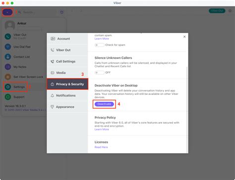 How to Deactivate a Viber Account from Desktop