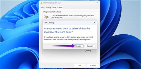 How to Delete Restore point in Windows 11