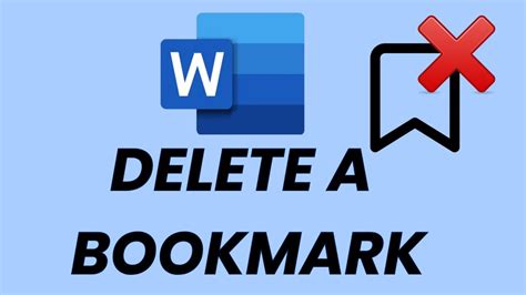 How to Delete a Bookmark in Microsoft Word