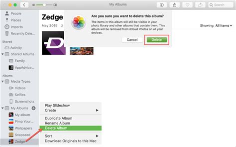 How to Delete a Shared Album on Mac