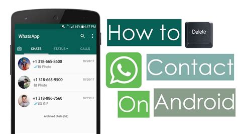 How to Delete a WhatsApp Contact on Android