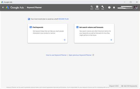 How to Directly Open Google Keyword Planner Tool