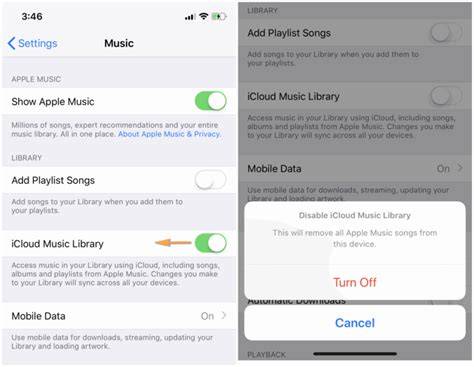 What iCloud Music Library does on iOS 13