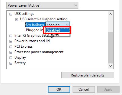 How to Disable USB Selective Suspend on Windows 10