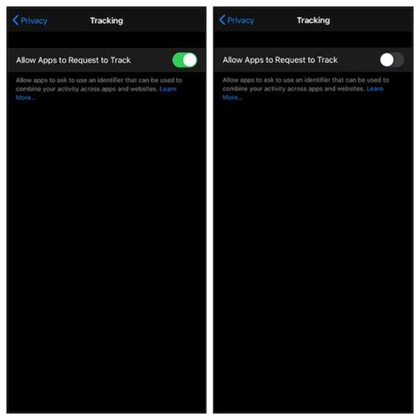 How to Disallow Apps from Requesting to Track