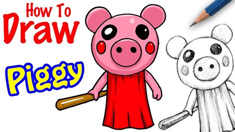 How to Draw Piggy Roblox - YouTube