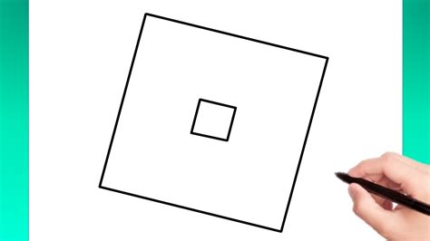 How to Draw Roblox Logo - Step by Step - YouTube