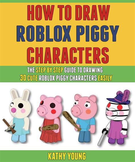 How to Draw Roblox Piggy Character : Step by Step Easy Drawing 