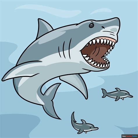 How to Draw a Shark Dinosaur