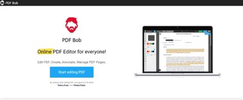 How to Edit and Annotate PDF for Free using PDFBob