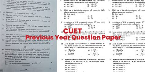 How to Effectively Use Cuet Previous Year Question Paper for Practice