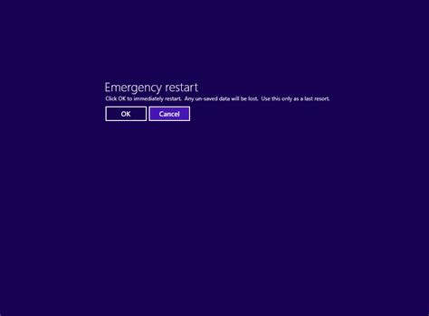 How to Emergency Restart Windows 8 by using software method