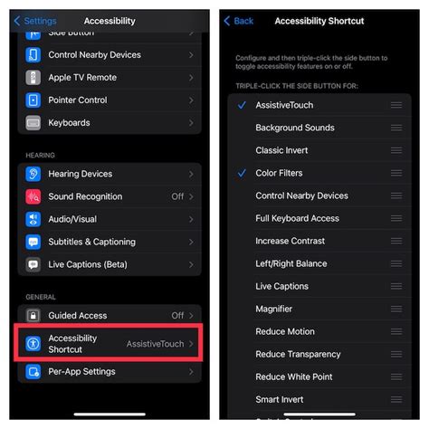 How to Enable Accessibility Shortcut For Color Filters