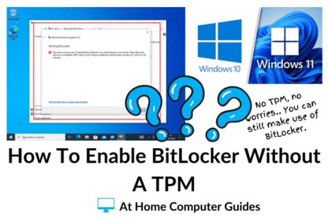How to Enable BitLocker On a Device Without TPM