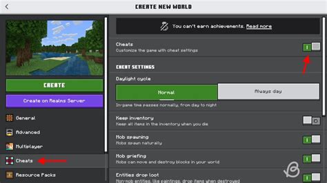 How to Enable Cheats When Creating a Minecraft World