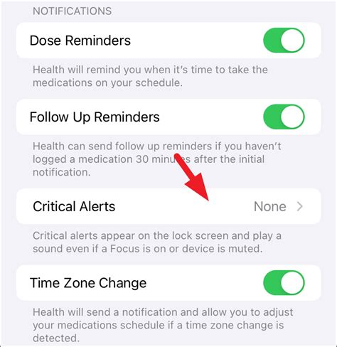 How to Enable Critical Medication Alerts